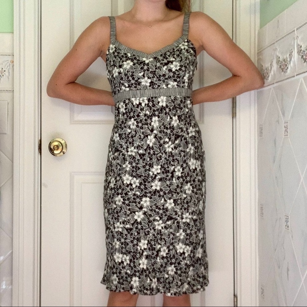 Ann Taylor Loft, Floral Midi Dress, Size: 4P